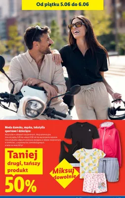 Moda damska, męska, tekstylia sportowe i dziecięce promocja w Lidl