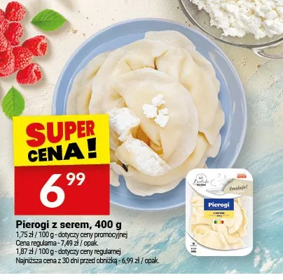 Pierogi z serem Kuchnia Białecki promocja w Twój Market