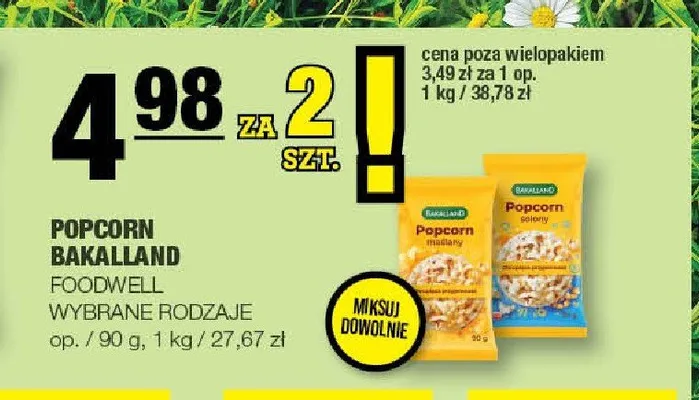 Popcorn solony Bakalland promocja w SPAR