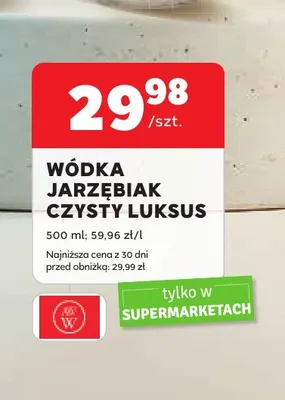 Wódka Jarzębiak Czysty Luksus promocja w Stokrotka