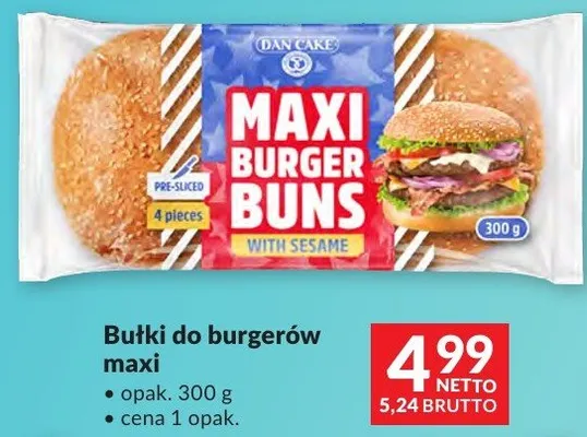 Bułki do burgerów maxi Dan Cake promocja w Makro