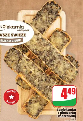 Zapiekanka z pieczarką i mozzarellą promocja w Dino