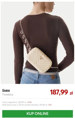 Torebka Guess promocja w eobuwie.pl