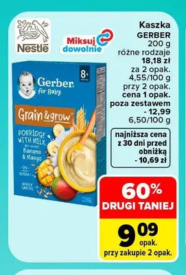 Kaszka Gerber promocja w Carrefour