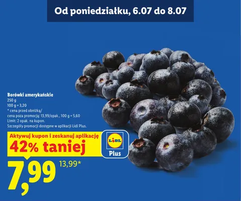 Borówki amerykańskie promocja w Lidl