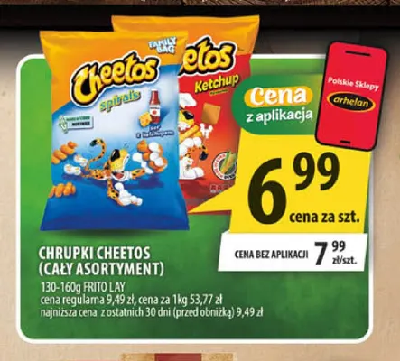 Chrupki Cheetos promocja w Arhelan