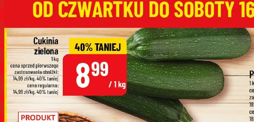 Cukinia zielona promocja w POLOmarket