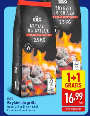 Brykiet do grilla BBQ promocja w Aldi