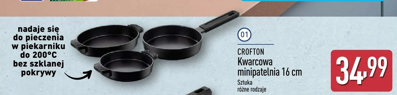 Kwarcowa minipatelnia CROFTON 16cm promocja w Aldi