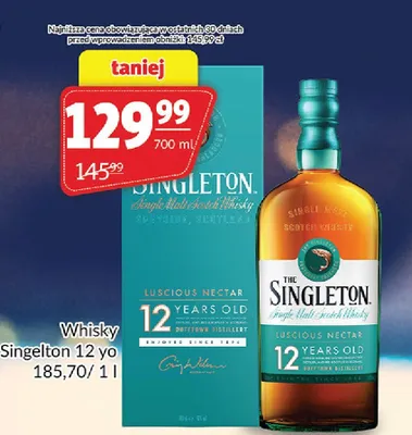 Whisky Singelton 12 yo promocja w Prim Market