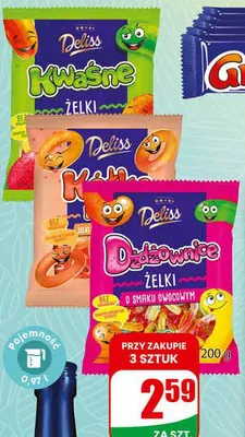 Żelki różne rodzaje promocja w Dino