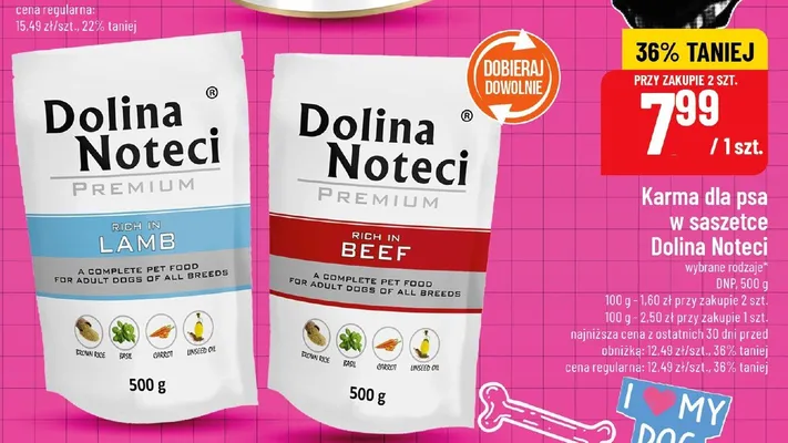 Karma w saszetce z jagnięciną dla psa promocja w POLOmarket