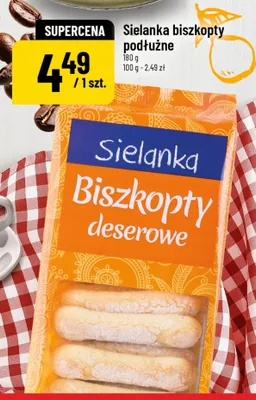 Biszkopty podłużne promocja w POLOmarket