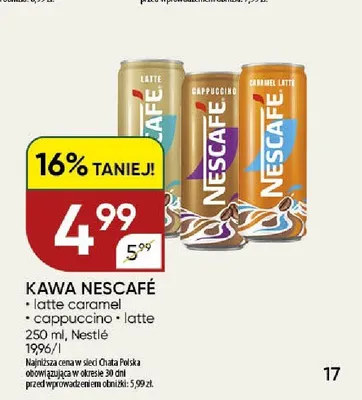 Kawa Nescafé Cappuccino promocja w Chata Polska