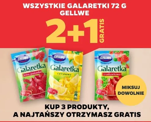 Galaretka 72g różne rodzaje promocja w Netto