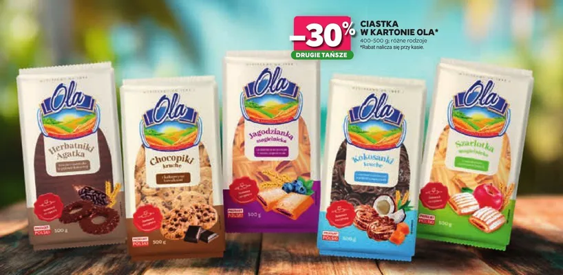Ciastka Jagodzianka Ola promocja w Stokrotka