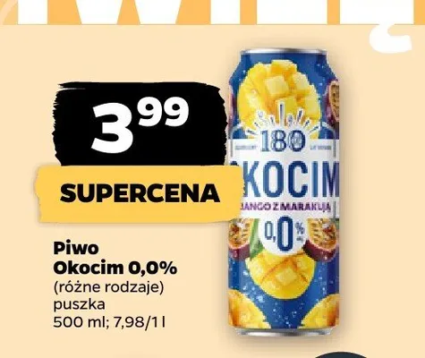 Piwo bezalkoholowe Okocim promocja w Netto