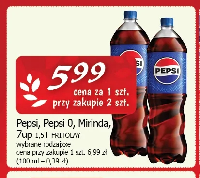 Napój gazowany Pepsi promocja w CEZAR Delikatesy