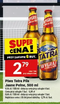 Piwo Tatra Pils promocja w Twój Market