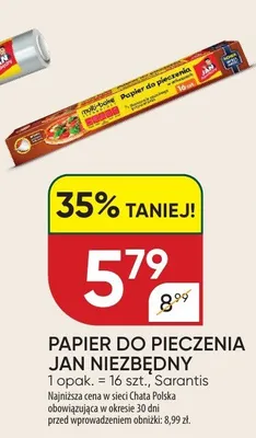 Papier do pieczenia Jan Niezbędny promocja w Chata Polska
