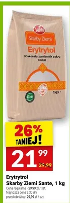 Erytrytol Skarby Ziemi Sante promocja w Twój Market