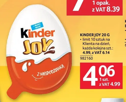 Kinder Joy promocja w Selgros