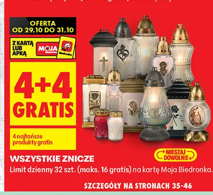 Znicze promocja w Biedronka