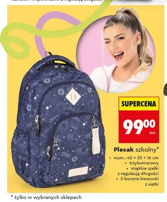 Plecak szkolny promocja w Biedronka