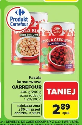 Fasola czerwona konserwowa Carrefour Classic promocja w Carrefour Market