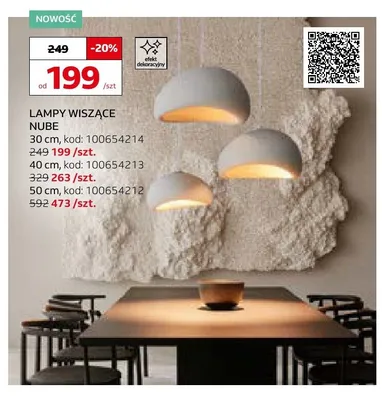 Lampa wisząca Light Prestige Nube 40 cm promocja w Komfort