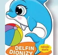 Kolorowanka Delfin Dionizy Zwierzakowe kolorowanki promocja w Biedronka