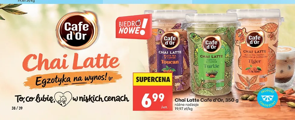 Chai Latte Turtle Cafe d'Or promocja w Biedronka