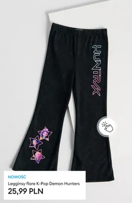 Legginsy flare K-Pop Demon Hunters promocja w Sinsay