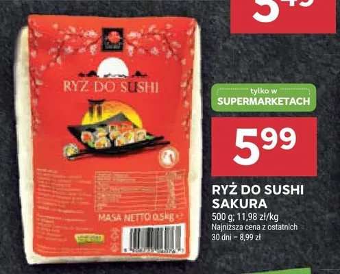 Ryż do sushi Sakura promocja w Stokrotka
