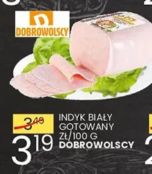 Indyk biały gotowany Dobrowolscy promocja w Wafelek