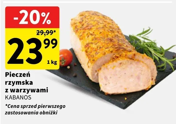 Pieczeń rzymska z warzywami KABANOS promocja w Intermarche
