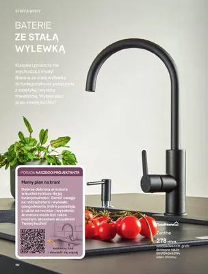 Bateria ze stałą wylewką GoodHome Zanthe promocja w Castorama