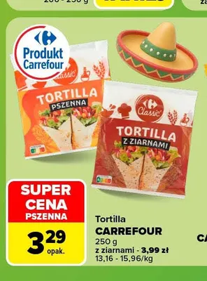 Tortilla pszenna Carrefour promocja w Carrefour