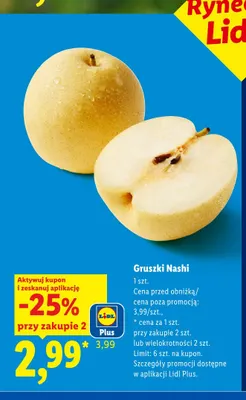 Gruszki Nashi promocja w Lidl