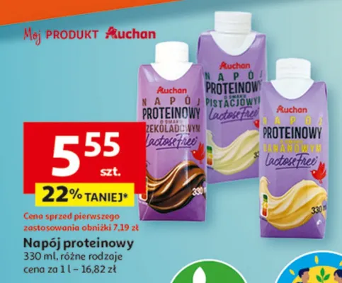 Napój proteinowy promocja w Auchan