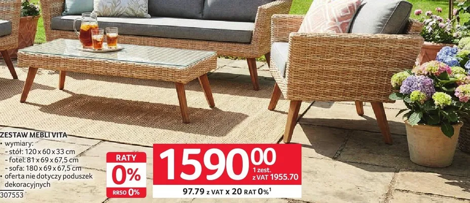 Zestaw mebli Vita promocja w Selgros