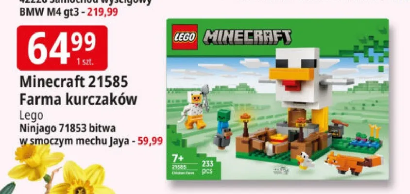 Minecraft 21585 Farma kurczaków promocja w Leclerc