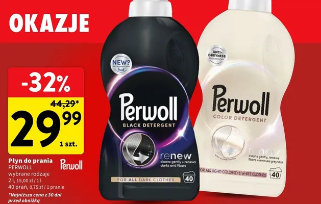 Płyn do prania Perwoll Color Detergent renew promocja w Intermarche