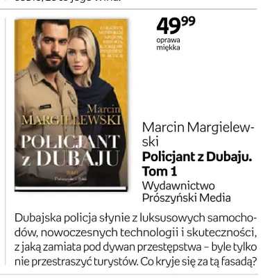 Książka Policjant z Dubaju. Tom 1 Marcin Margielewski promocja w Empik