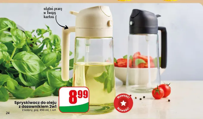 Spryskiwacz do oleju z dozownikiem 2w1 450 ml promocja w Dino