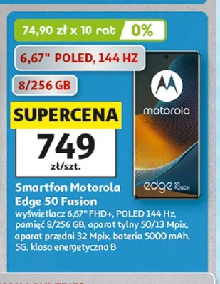 Smartfon Motorola Edge 50 Fusion promocja w Auchan
