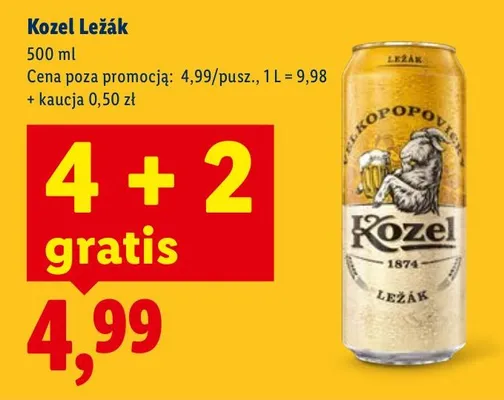 Piwo Ležák promocja w Lidl
