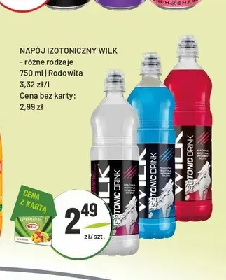Napój izotoniczny Wilk promocja w Sedal