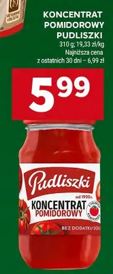 Koncentrat pomidorowy Pudliszki promocja w Stokrotka