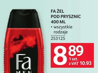 Żel pod prysznic Fa 400 ml promocja w Selgros